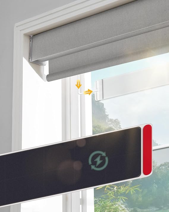 Yoolax Solar Panel for Motorized Blinds and Shades, Indoor Use