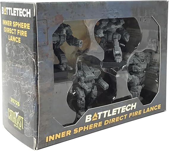Catalyst Game Labs BattleTech Mini Force Pack: Inner Sphere Direct Fire Lance, Grey