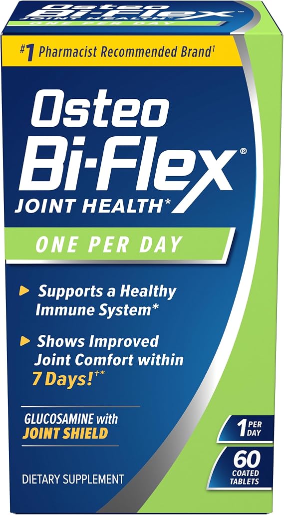 Osteo Bi-Flex One Per Day Vitamin D Supplement, Improve Joint Function, Support Bone and Immune Health, 60 Coated Tablets