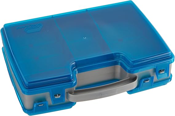 Plano Large 2 Sided Tackle Box, Metallic Gray & Blue, Medium