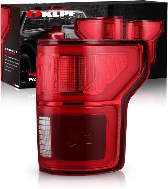 OKLPF LED Tail Light with Blind Spot Compatible With 2018 2019 2020 Ford F150 F-150 Replacement KL3Z13404B,Replacement Rear Brake Lamp Signal Assembly with Bulb,Right Passenger Side