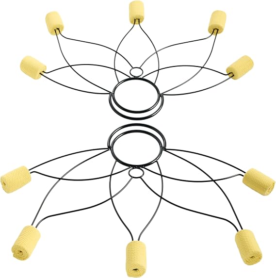 Fire Fans - 5 Wick Kevlar Lotus Fans - Reinforced Frame - Set of 2