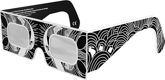 Absolute Eclipse Solar Eclipse Glasses 2026 to See the Solar Eclipse - ISO 12312-2 CE Certified - August 12 2026 - Adult Children - EU Manufacturer Approved AAS - 55+ Designs