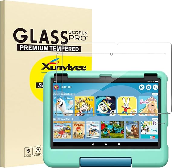 2-Pack, Screen Protector for Fire HD 8/ Fire HD 8 Kids/ 8 Kids Pro 2024/2022/ 2020 release Easy Installation Tempered Glass Film