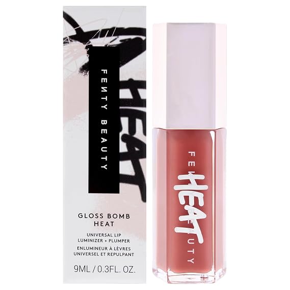 Gloss Bomb Heat Universal Lip Luminizer Plus Plumper - 02 Fussy Heat by Fenty Beauty for Women - 0.3 oz Lip Gloss