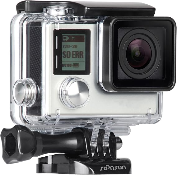 SOONSUN 131FT Waterproof Case for GoPro Hero 4 Black/Silver & Hero 3+/3