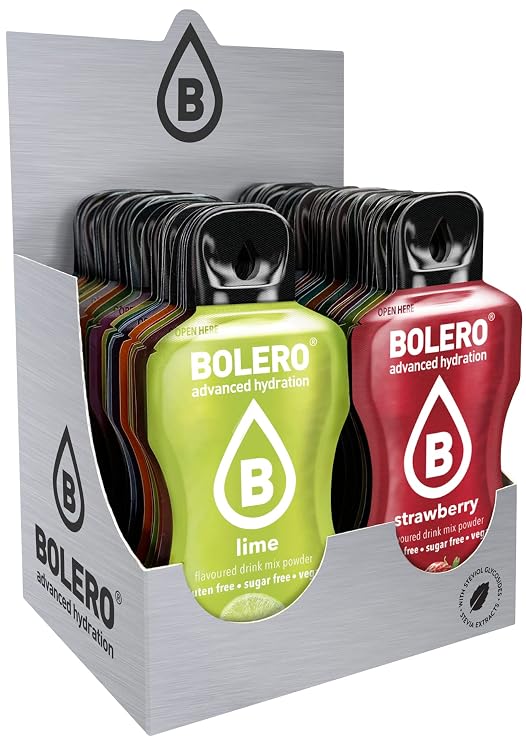 BOLERO Sugar-Free Drink Mix - 64 Variety Fruit Flavored Packets | 64 Travel Ready Hydration Sachets | Zero Sugar, Low Calorie, Gluten-Free, Keto Friendly