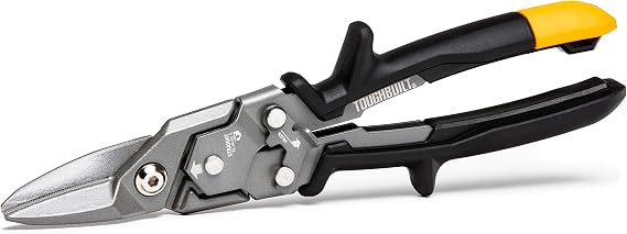 ToughBuilt - Straight Cut Aviation Snip, Heavy Duty Metal Shears, TB-H4-60-S