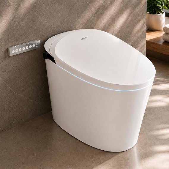 Bidet Toilet, Smart Toilet with ADA Chair Height, Elongated, KEETO T01M
