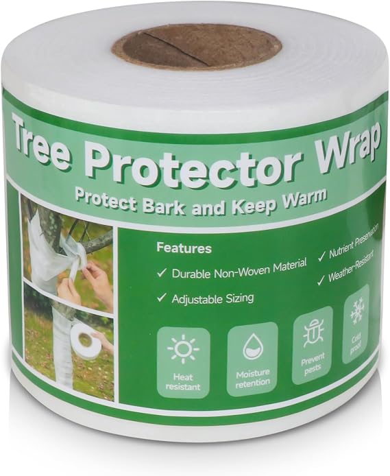 Emycool 115ft Tree Wrap for Damaged bark, Tree Trunk Wraps to Protect Bark, Tree Trunk Protectors from Deer and Animal, Durable and Effective