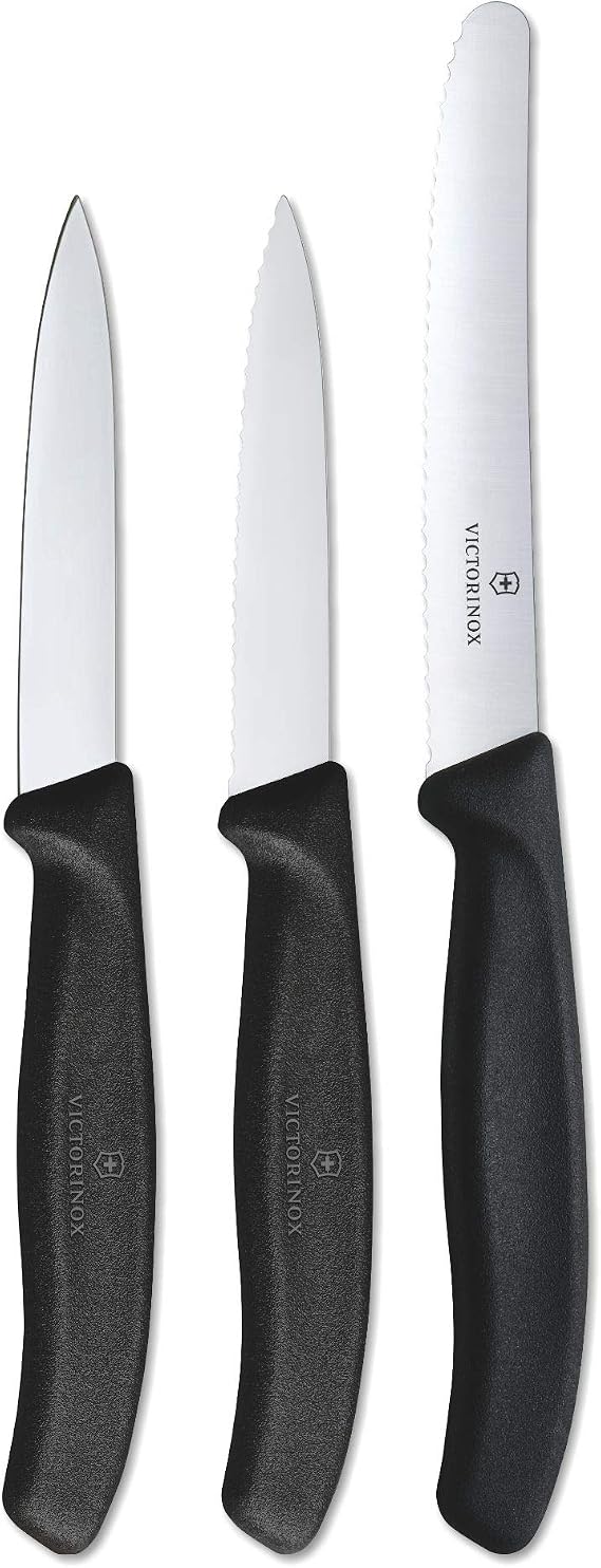 Victorinox 6.7113.3 Black Knife Set, 3 Pieces