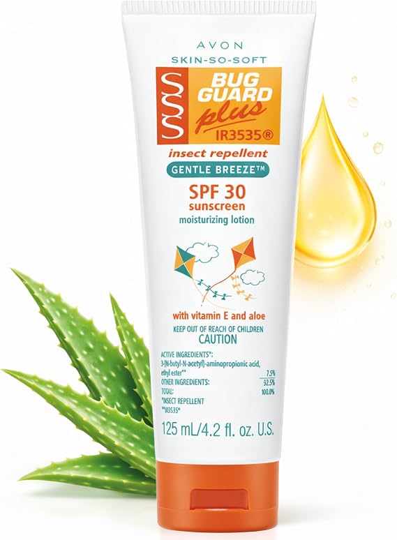 AVON SSS Bug Guard Plus IR3535 Gentle Breeze SPF 30 Lotion - 4.2 oz