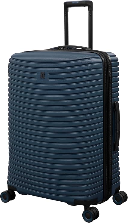 It Luggage Precursor Titan 27" Hardside Checked 8 Wheel Expandable Spinner, Majolica Blue