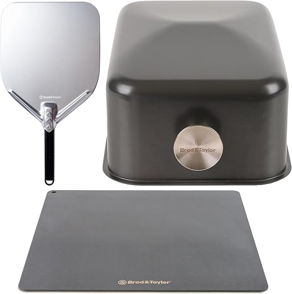 Brod & Taylor Bread-Baking Starter Kit (Batard Baking Shell + Bread Steel Max + Bread Peel)