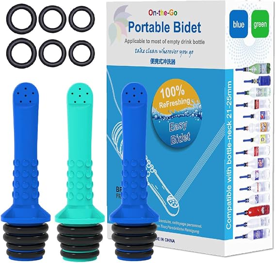 3pcs Portable Bidet for Toilet or Travel, Compatible with Every Bottle, Ecological, Mini, Elderly, Sprayer, Bio, Personal, Handheld, Personal Hygiene Care for Toilet or Washing