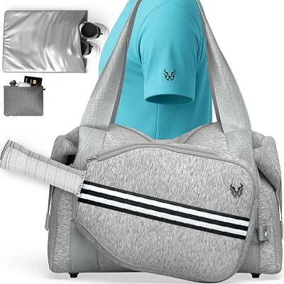 Pickleball Bag Neoprene Duffel with Detachable Paddle Case, Shoe bag & Large Capacity for Men & Women