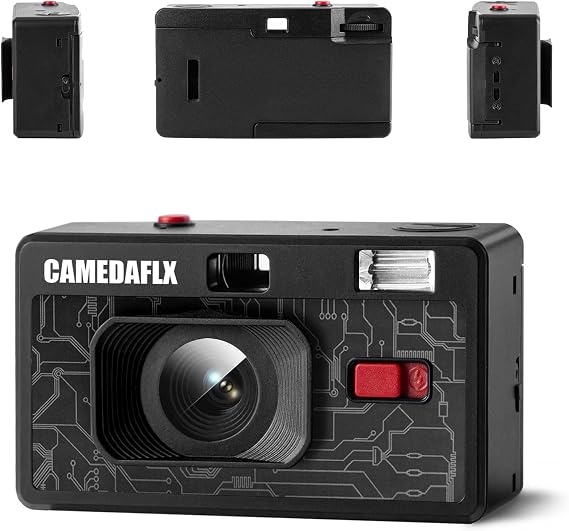 135SC Film Camera,35mm,Focus-Free,Reusable Film Camera with Built in Flash,Powered by AAA Battery(Film&Battery are not Included)