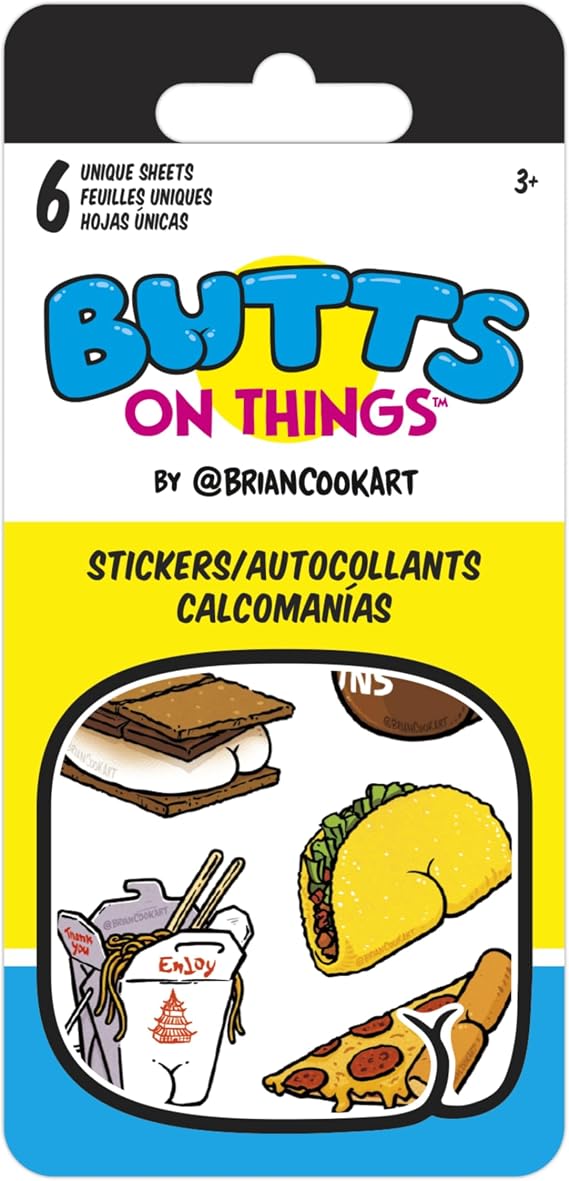 Butts on Things Mini Sticker Slim Flip Pad - 6 Page