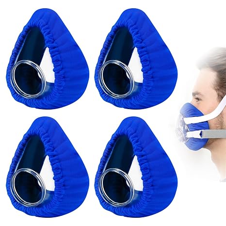 Mask Liners Soft Elastic Mask Cushion Covers Reusable Face Cushion Pads Reduces Air Leaks for Most Full Face CPAP Masks 4 Pcs