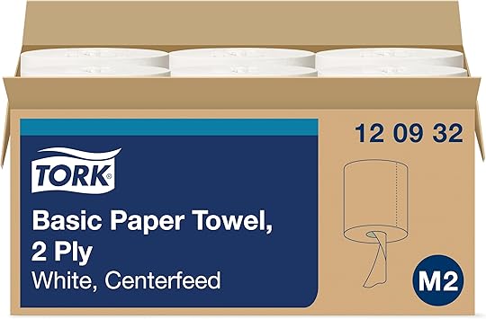 Tork Centerfeed Paper Towel White M2, High Absorbency, 6 x 500 Sheets, 120932