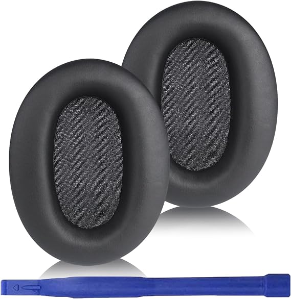 Adhiper Replacement Ear Pads for Sony WH-CH720N, WH-CH710N - Black | Softer Protein Leather & High-Density Memory Foam Earpads for Sony Headphones