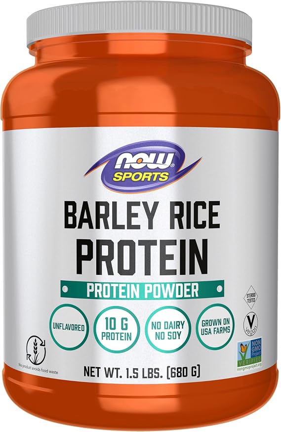 Now Sports, Barley Rice Protein 10 g, Unflavored Powder, 1.5 lbs.