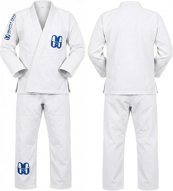 Grapple Gear メンズ ブラジリアン柔術着 ユニフォーム - Bjj 耐久コットン トレーニング 格闘技着 防縮加工済み生地