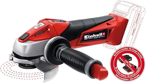 Einhell TE-AG 18/115 Li 18-Volt 4.5-Inch Power X-Change Cordless Angle Grinder, Tool Only