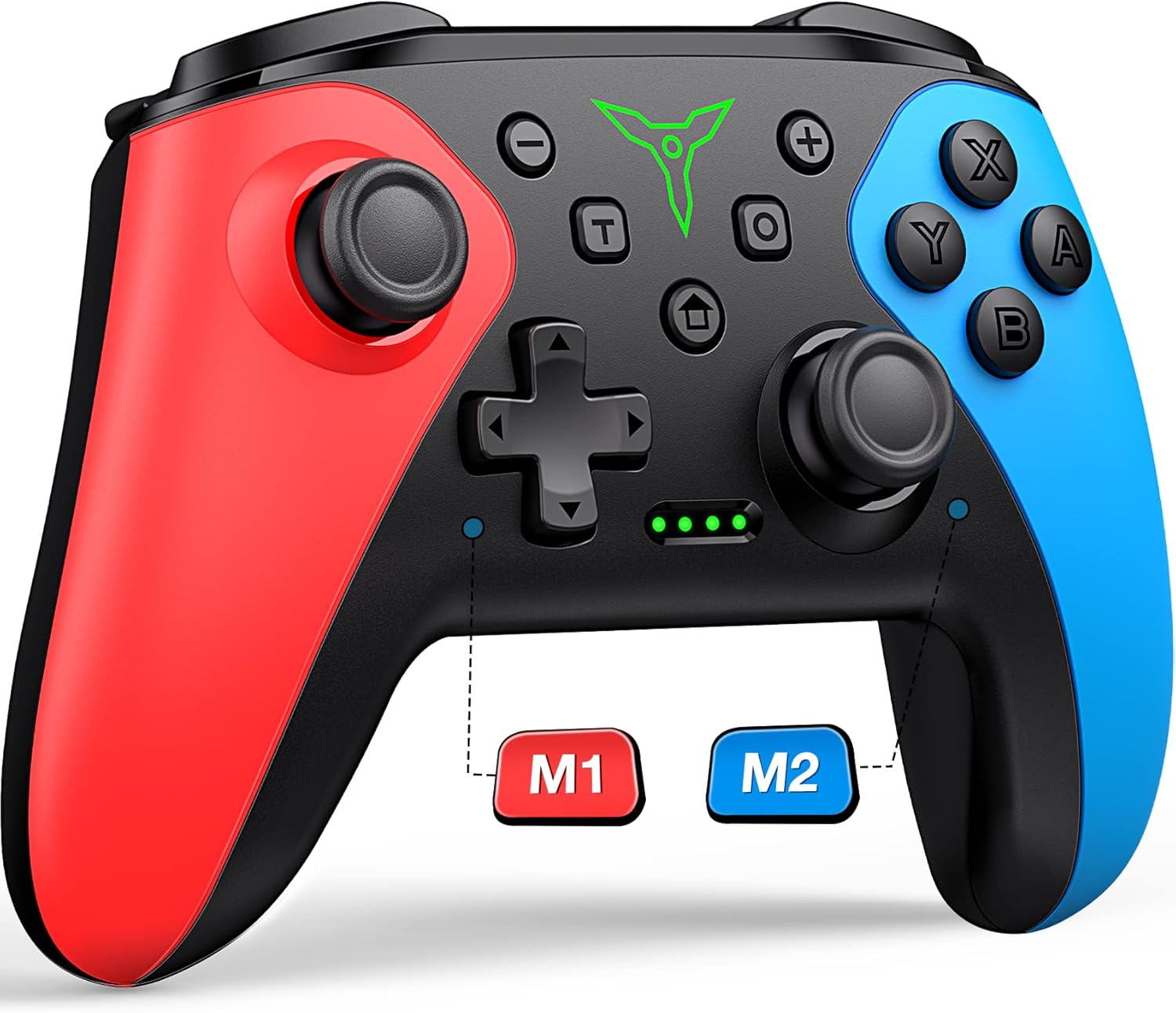 HELLCOOL Switch Controller Wireless Pro Controller for Switch 2/1/Lite/OLED Console Macro/Turbo/Wake Function Precise Control Dual Motors Vibration 15 Hours Playing Time