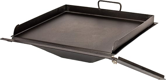BBQ Hack Griddle Hack | Pancakes, Omelettes, Bacon, Stir Fry, Smash Burgers, and More On Your Pellet Grill | Griddle Insert Accessory (16.5" Deep X 17.25" Wide Griddle Hack)