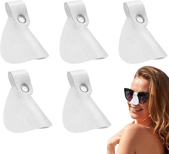 Nose Guards Cover Comfortable Breathable Eye Shield Sunshade Men Women | 5 Pieces Nose Sun Protection Cover for Men Women Outdoor Sports Running Cycling Fishing Climbing Walking Skiing Glasses