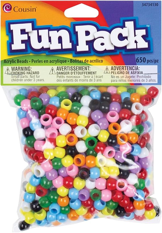Cousin Fun Packs 650-Piece Multi Mini Pony Beads