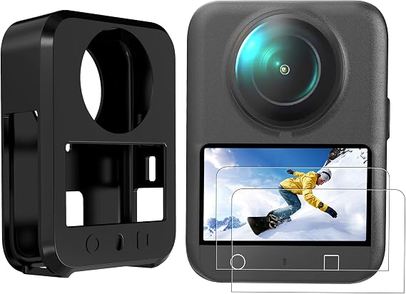 CYNOVA Osmo 360 Silicone Case, with Screen Protectors (2 Set)