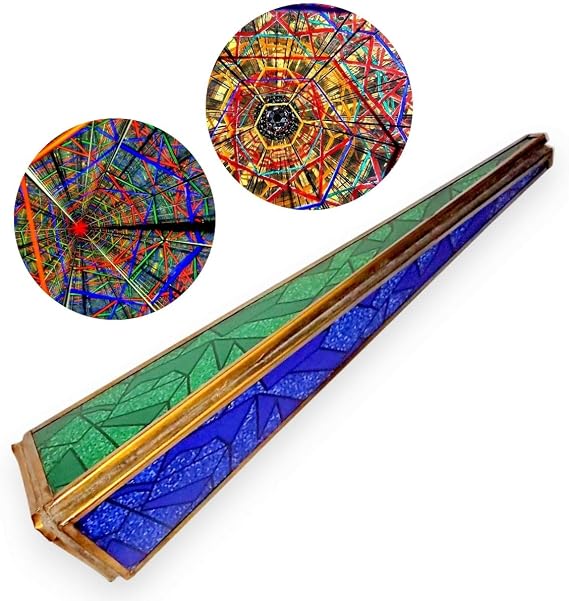 Supernova Kaleidoscope Triangular Design Delicate Build Make Countless Design with The Help of a Tourch