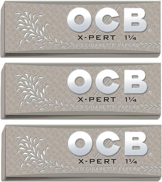 OCB - X-Pert 1 1/4" Rolling Papers - 3 Booklets with 50 Leaves per Booklet