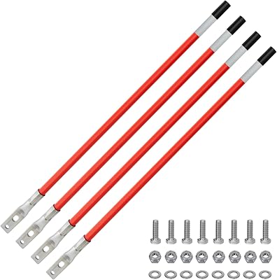 27 inch Universal Never Break Red Snow Plow Guide Mark with Internal All Steel Wire,Gift Reflective Stickers 4PS,Complete Accessories