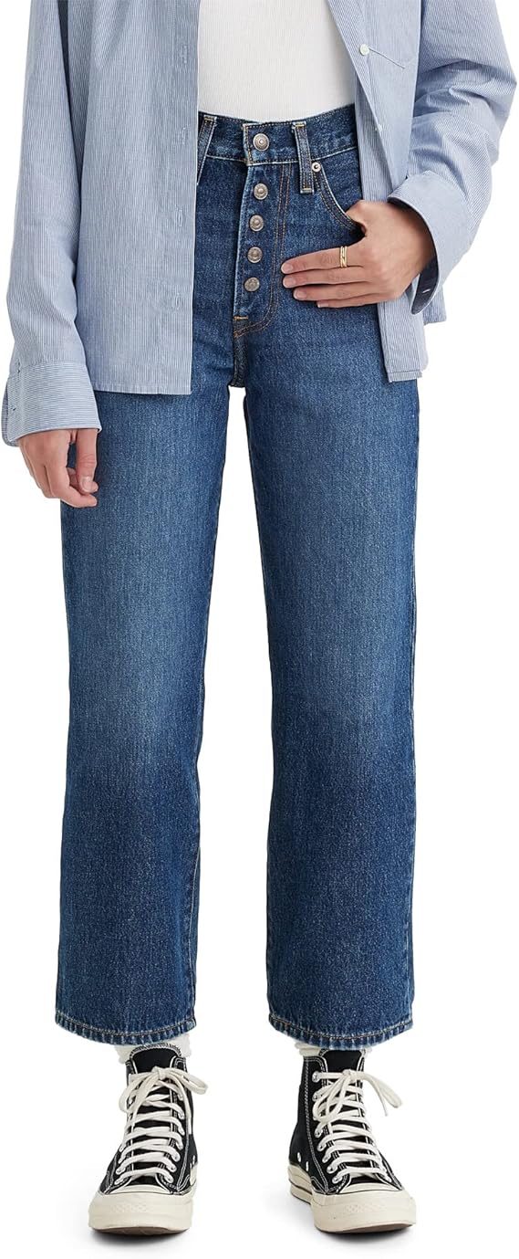 Levi's Women's Snap Ribcage Straight Ankle Jeans