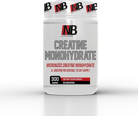 Micronized Creatine Monohydrate Powder 300 Grams Unflavored 60 Days Supply 5 Grams Creatiner Per Serving
