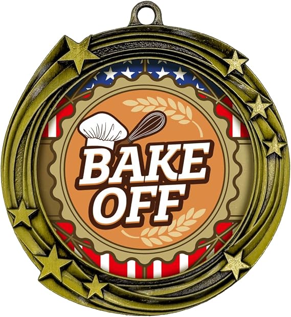 All Quality Stars Design Bake Off Medal | Competition Metal Medal - 1st, 2nd, 3rd Place