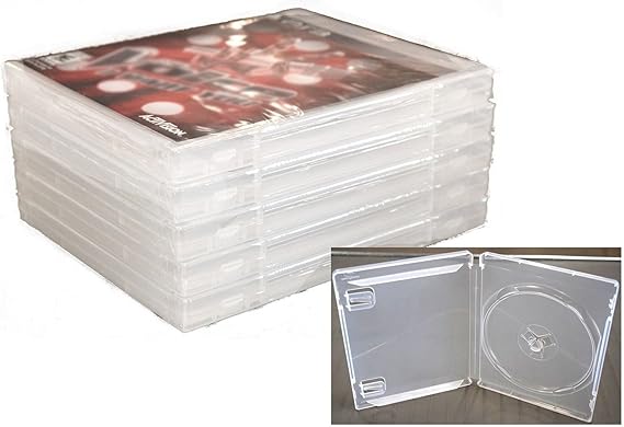 5 x New Genuine PS3 Game Replacement Case Clear PlayStation OEM Sony Blu-ray DVD