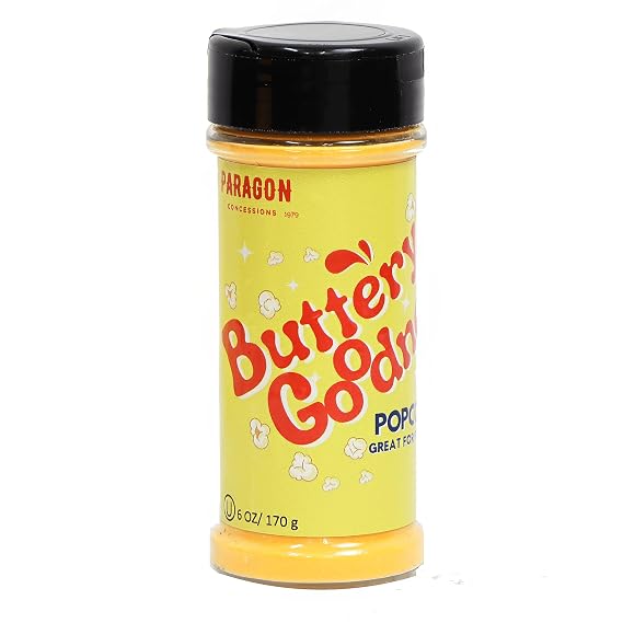 Buttery Goodness Popcorn Salt - Shake on Movie Theater Butter Flavored Seasoning (6 Ounce)