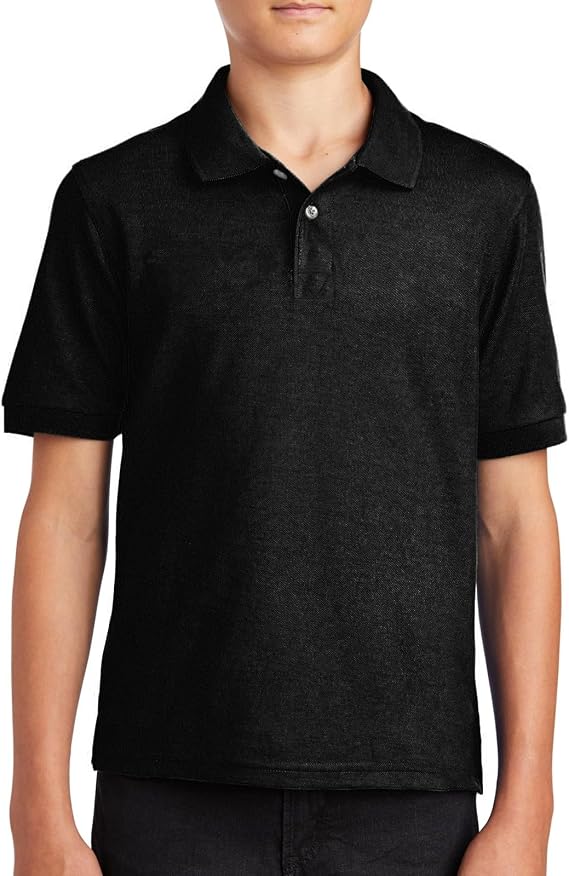 Boys Girls Short Sleeve Pique Polo Shirt School Uniform Shirts Kids Golf Polo Sports Athletic Performance Summer