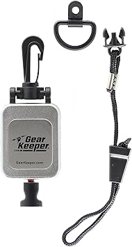 Hammerhead Industries Gear Keeper CB MIC Keeper Retractable Microphone Holder RT2-4712 Features Heavy-Duty Snap Clip Mount, Adjustable Mic Lanyard and Hardware Mounting Kit - Made in USA Chrome