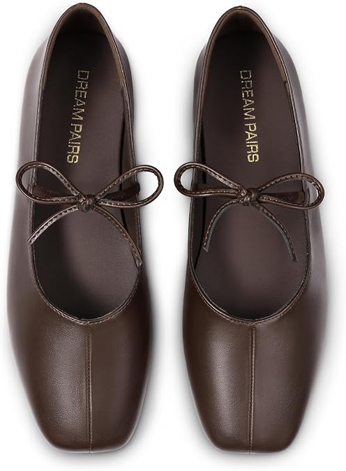 DREAM PAIRS Women's Ballet Mary Jane Flats