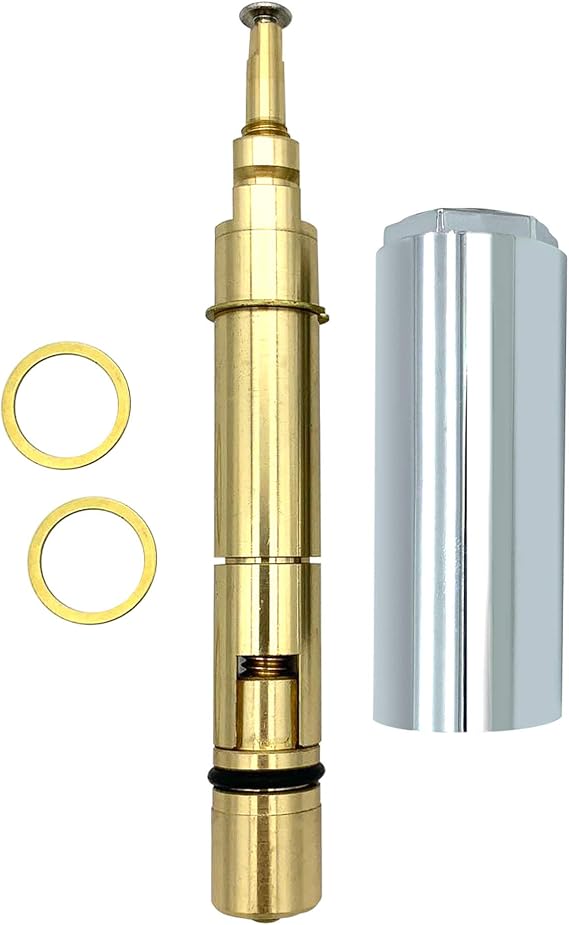 Avalon Shower Cartridge Replacement Compatible with Old-Style Mixet MS3T/MS3TPK Valves, Pre-1968 Long Stem, Single Handle Tub and Shower Faucet Repair Part, Brass Body, Includes 2 Washers