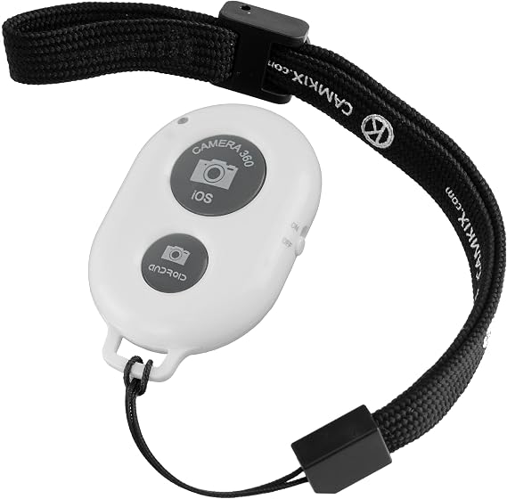 CamKix Camera Shutter Remote Control with Bluetooth Wireless Technology - Create Amazing Photos and Videos Hands-Free - Works with Most Smartphones and Tablets (iOS and Android)