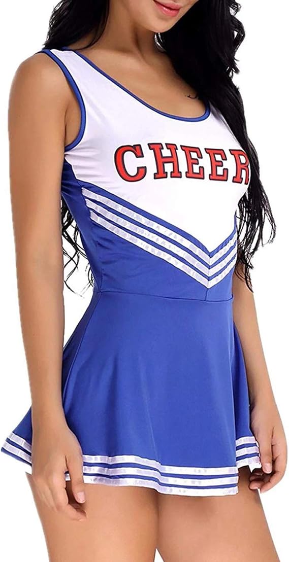 Women's School Musical Party Halloween Cheerleader Costume Fancy Dress Uniform Outfit