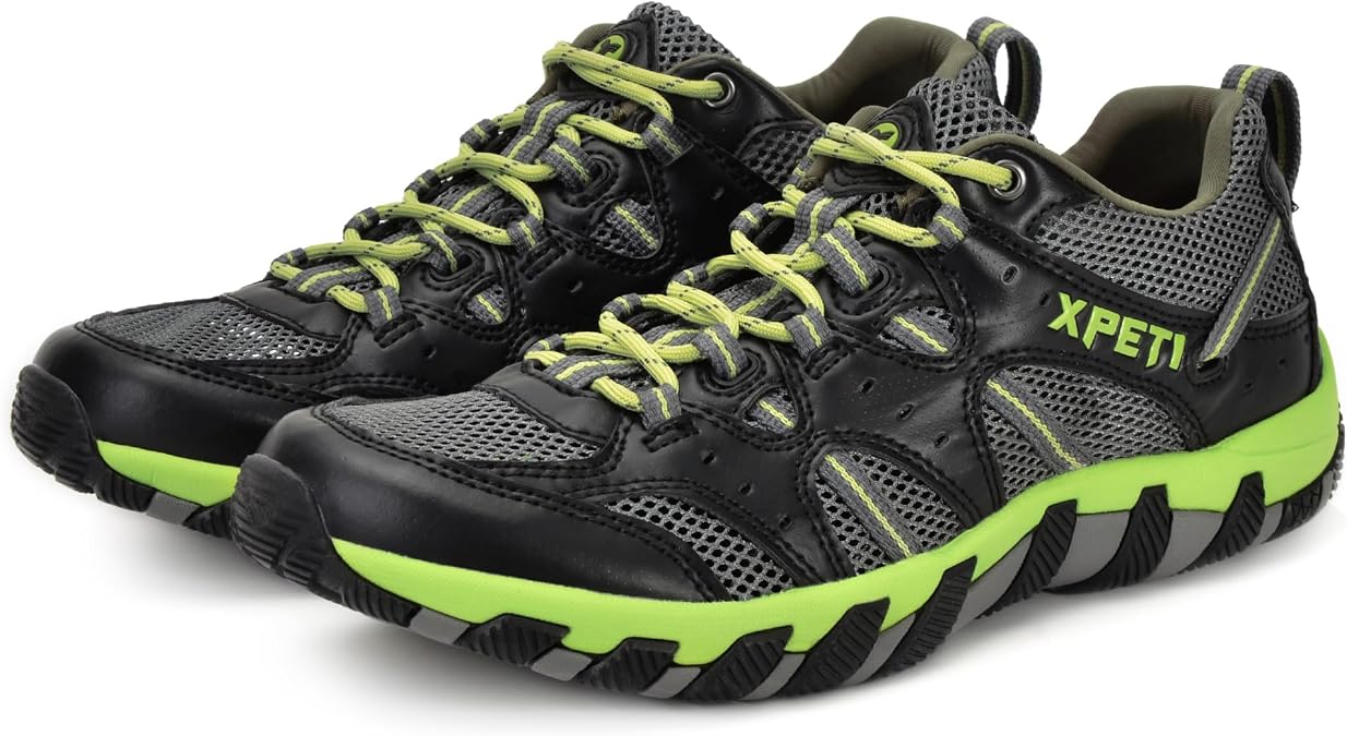 XPETI Mens Akua Water Shoes Breathable Beach Shoes
