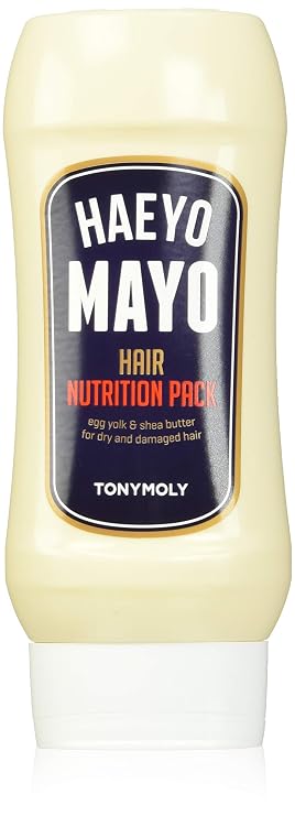 TONYMOLY Haeyo Mayo Hair Conditioner Mask Nourishing Hair Treatment with Egg Yolk & Shea Butter Deep Conditioning Mask for Dry, Damaged, Frizzy, or Brittle Hair