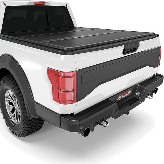 Hard Tri-Fold Tonneau Cover fits 2022-2023 Ford Maverick 4.6ft Bed | 2022-2023 Maverick 4.6ft tonneau cover; Weather-resistant construction; hard tri-fold design; Secure locking system
